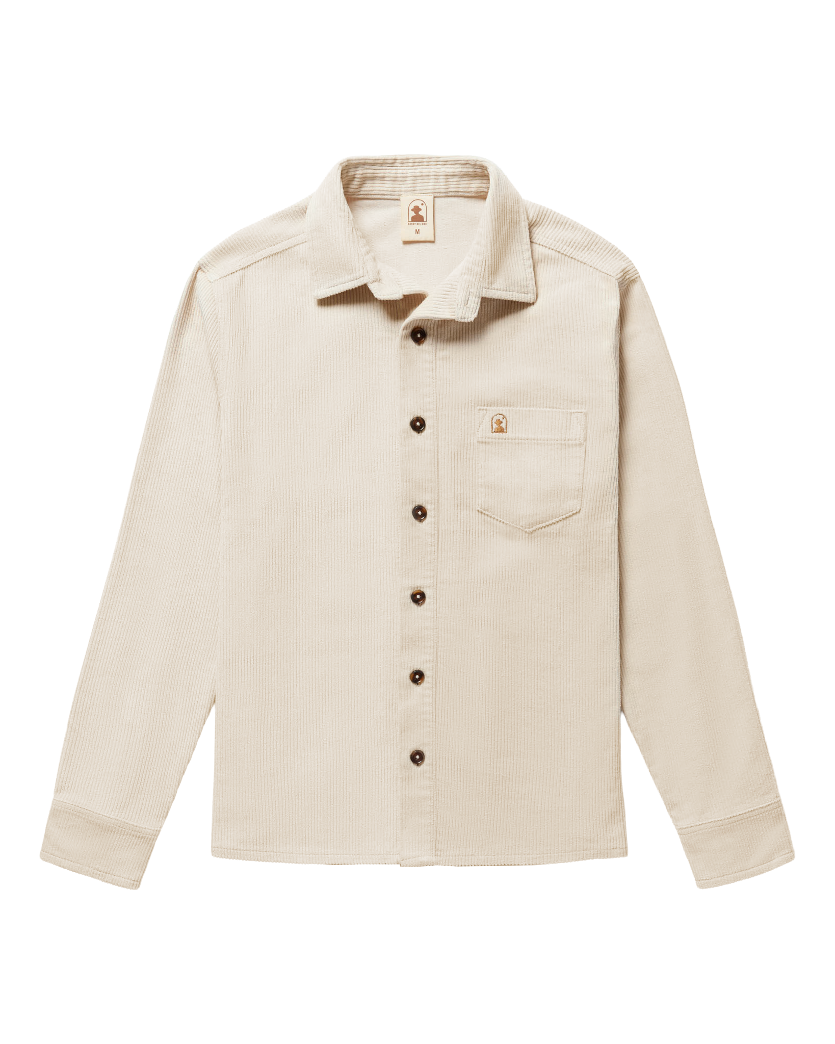 The Corsica Corduroy Shirt - Alabaster White - Dandy Del Mar