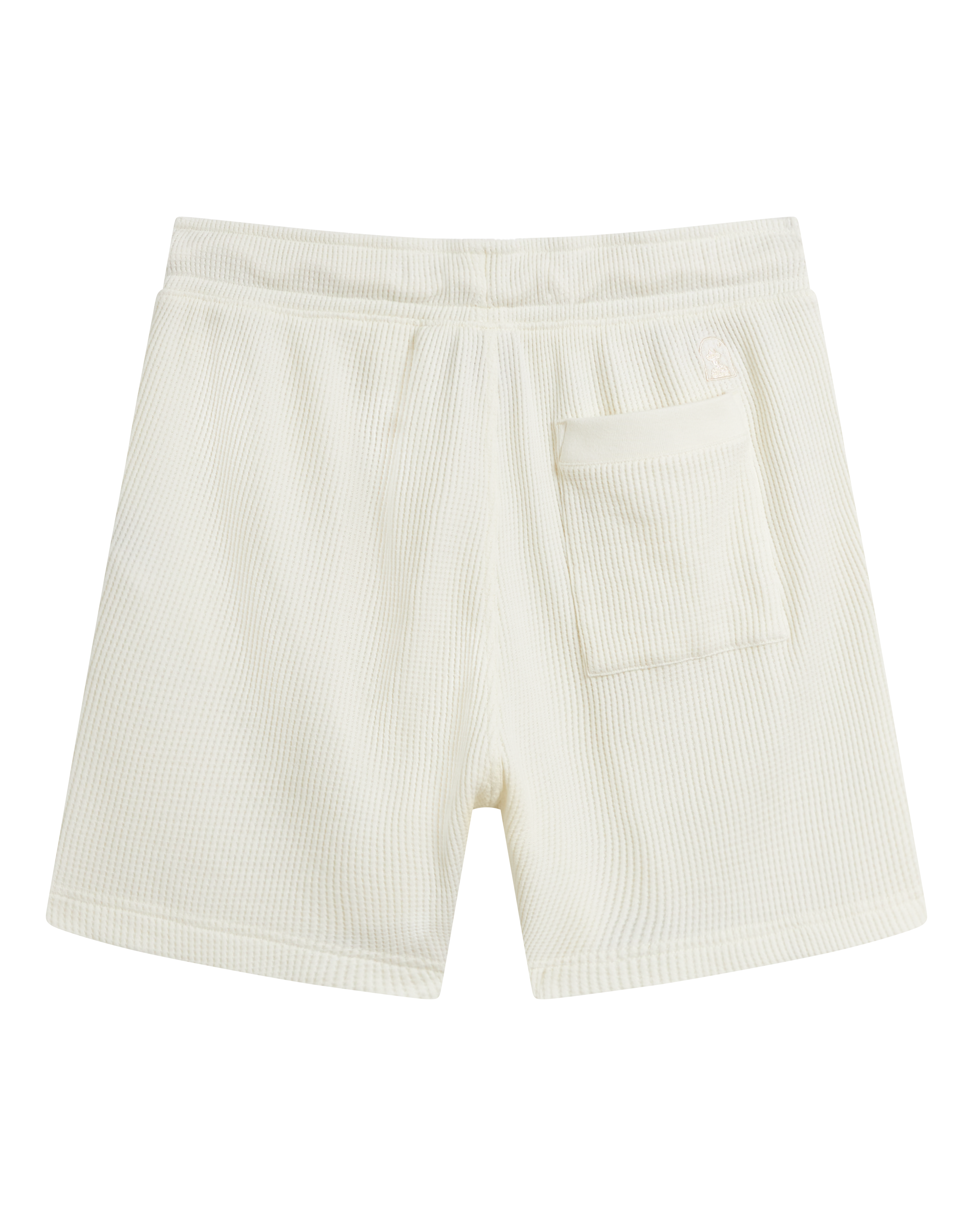 The Cannes Waffle Knit Shorts - Vintage Ivory