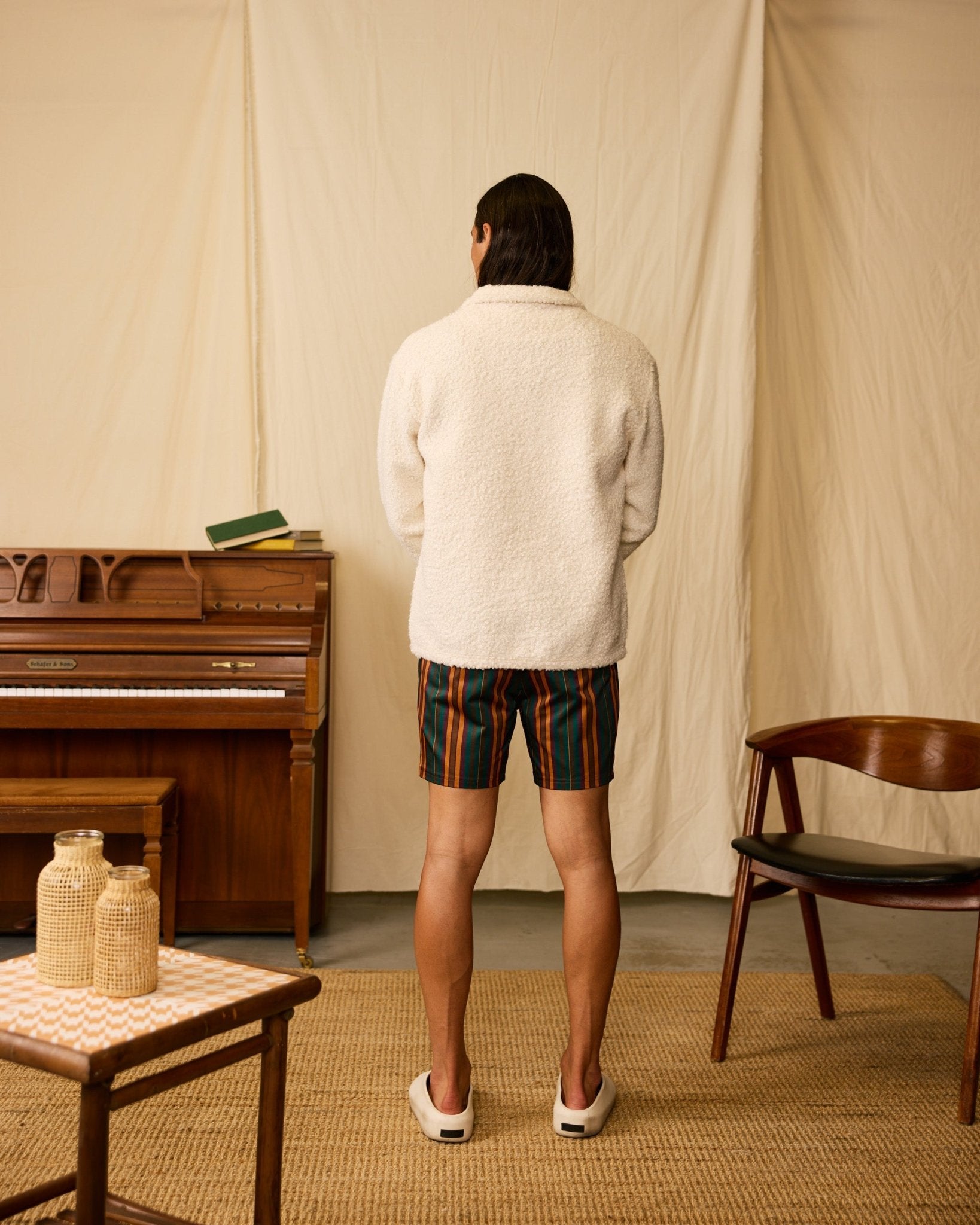 The Cusco Sherpa Pullover - Vintage Ivory - Dandy Del Mar