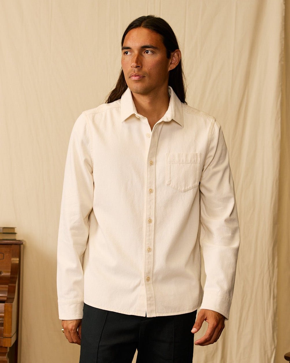 The Cartagena Denim Shirt - Scallop - Dandy Del Mar