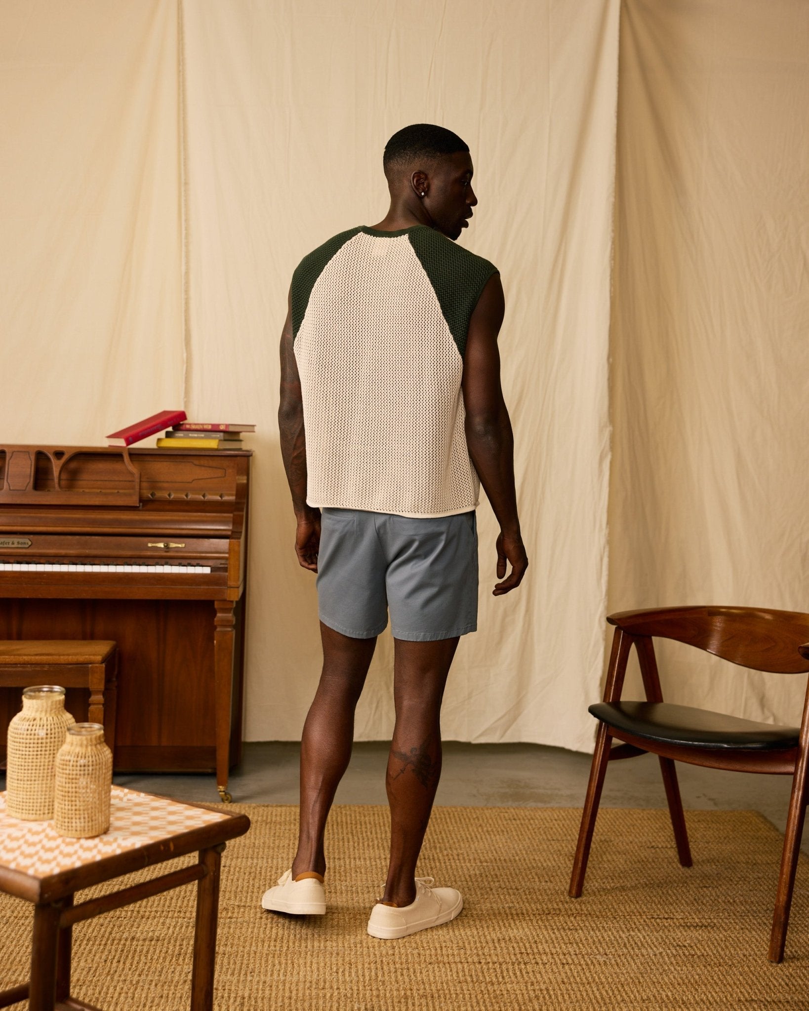 The Porto Crochet Tank - Sabbia - Dandy Del Mar