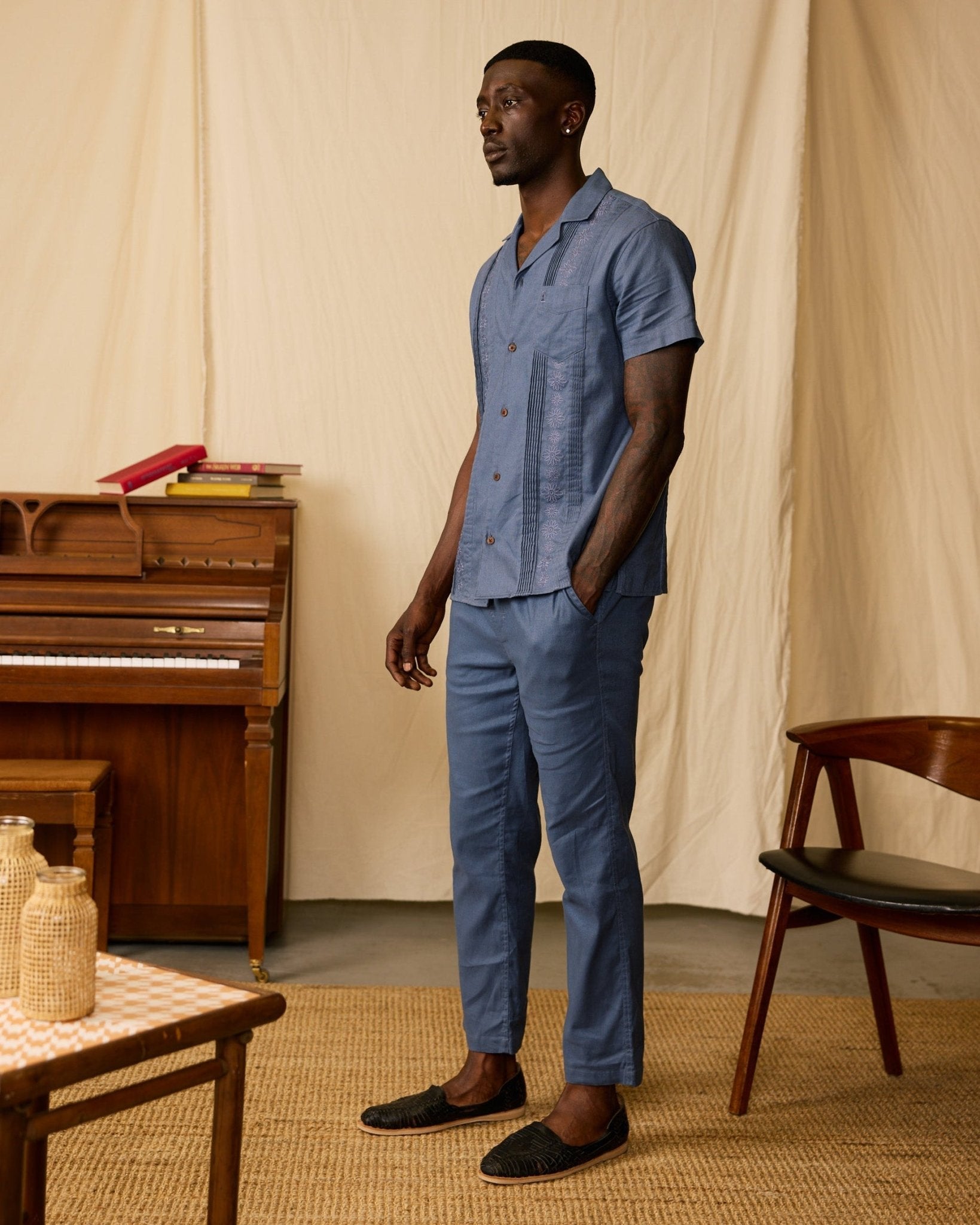 Men's Brisa Linen Pant - Moontide Dandy Del Mar Men's Brisa Linen Pant - Moontide Dandy Del Mar