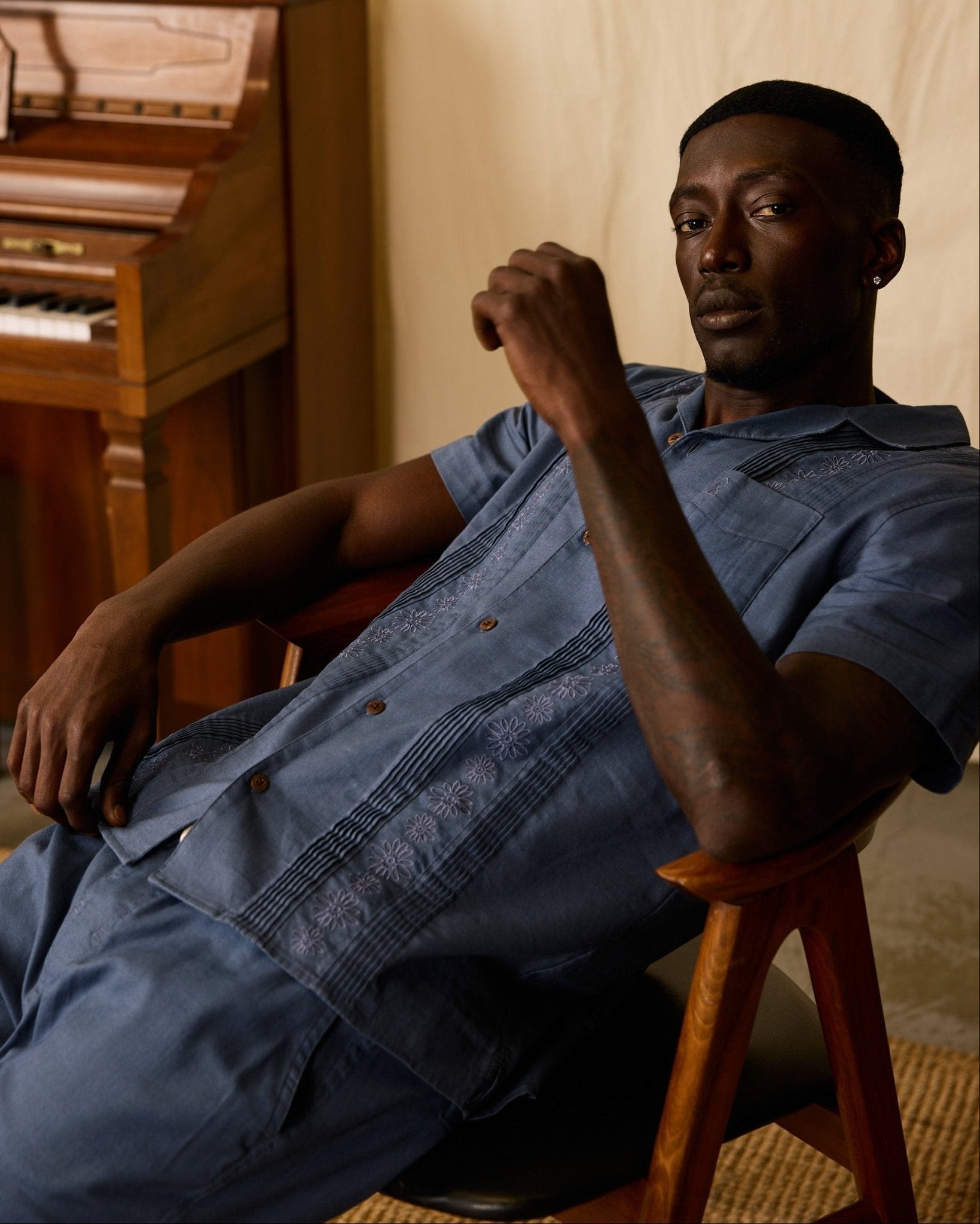 The Brisa Linen Shirt - Moontide - Dandy Del Mar