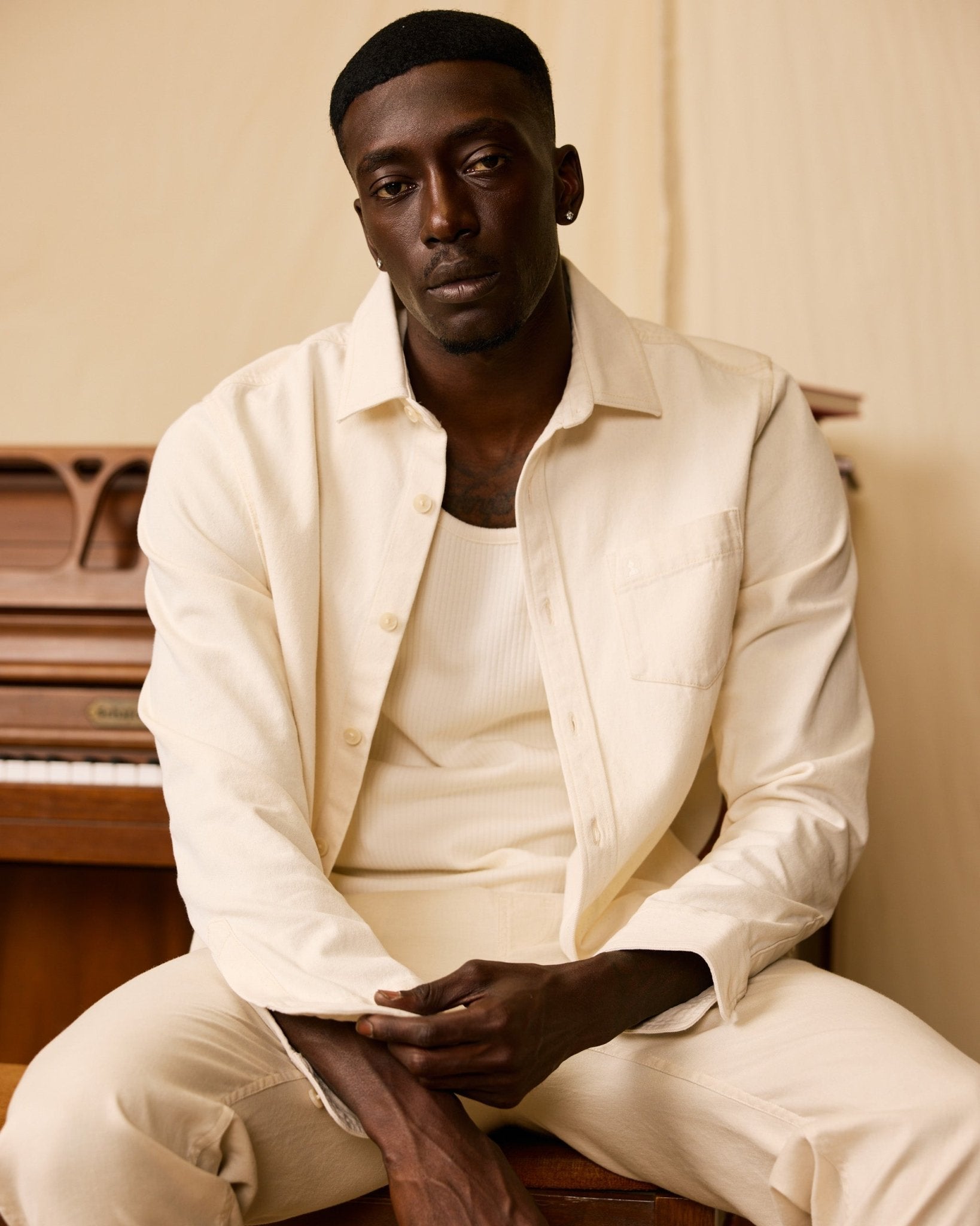 The Cartagena Denim Shirt - Scallop - Dandy Del Mar