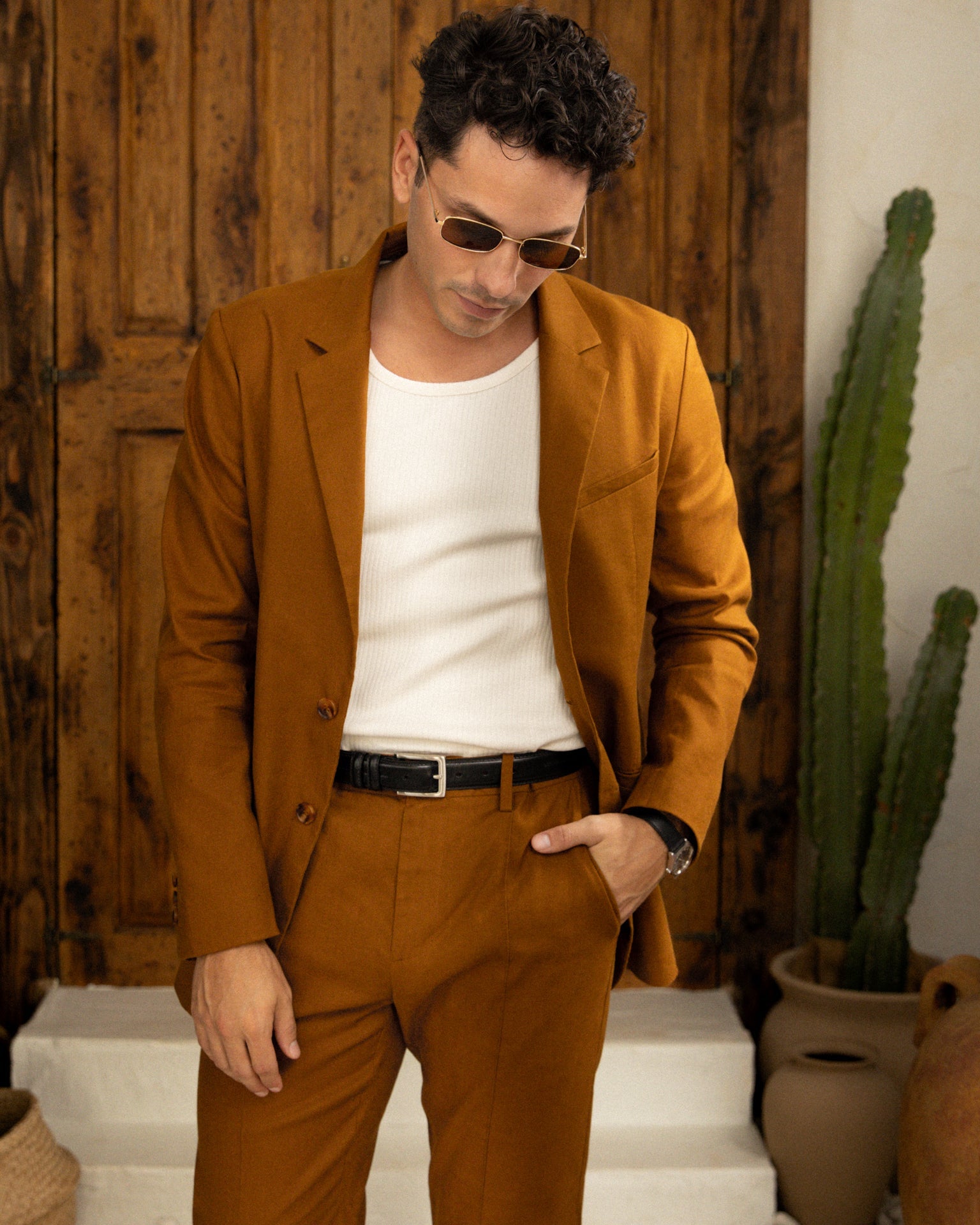 The Brisa Linen Blazer - Sedona - Dandy Del Mar