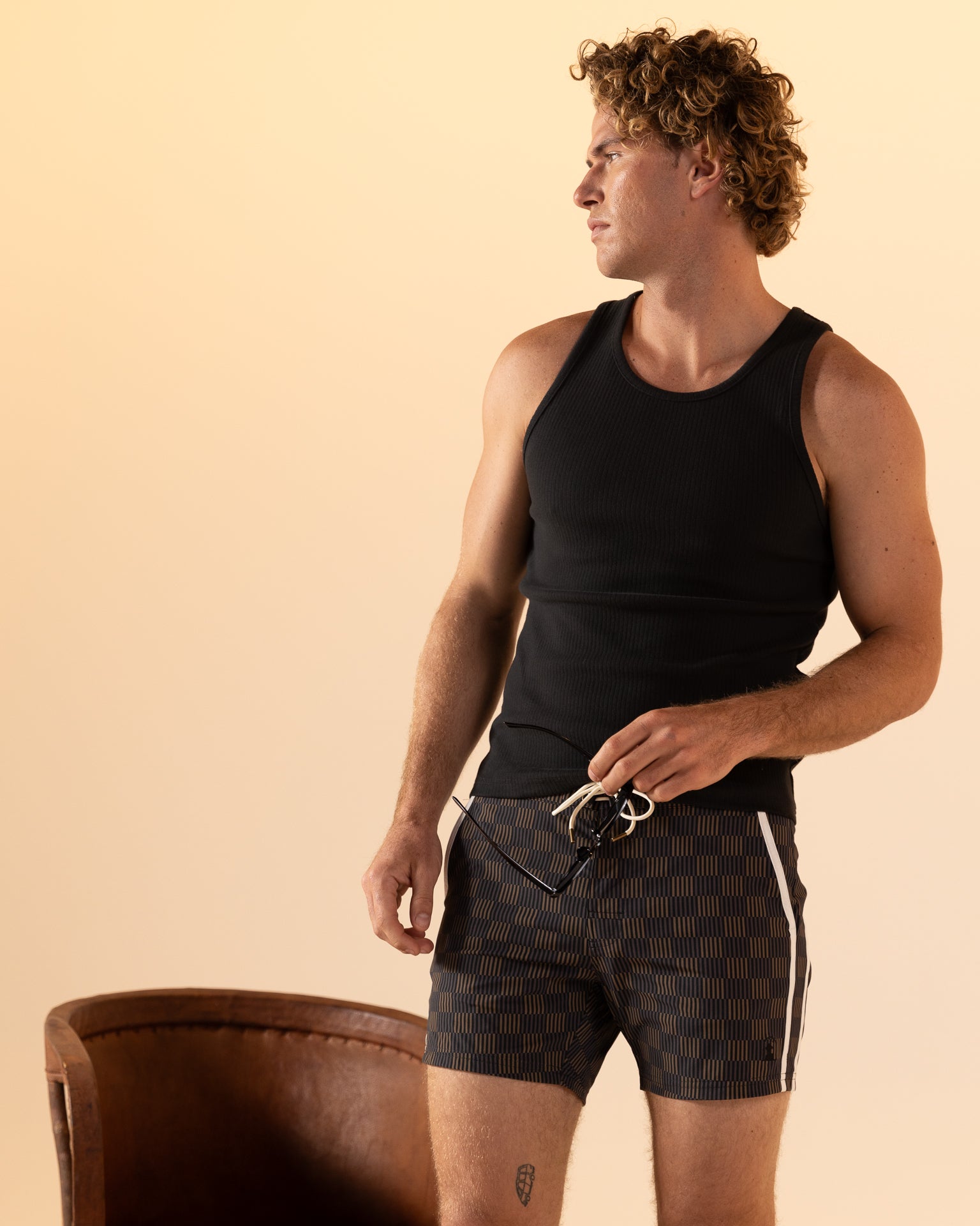 The Stirata Swim Short - Onyx - Dandy Del Mar