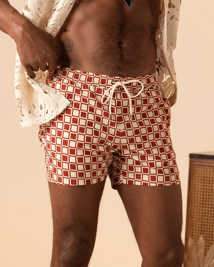 The Ventura Volley Shorts - Rouge - Dandy Del Mar