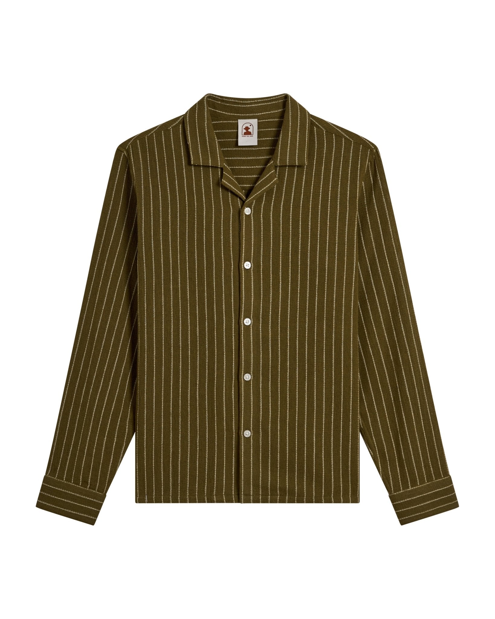 The Palma Long Sleeve Shirt - Arbequina Stripe - Dandy Del Mar