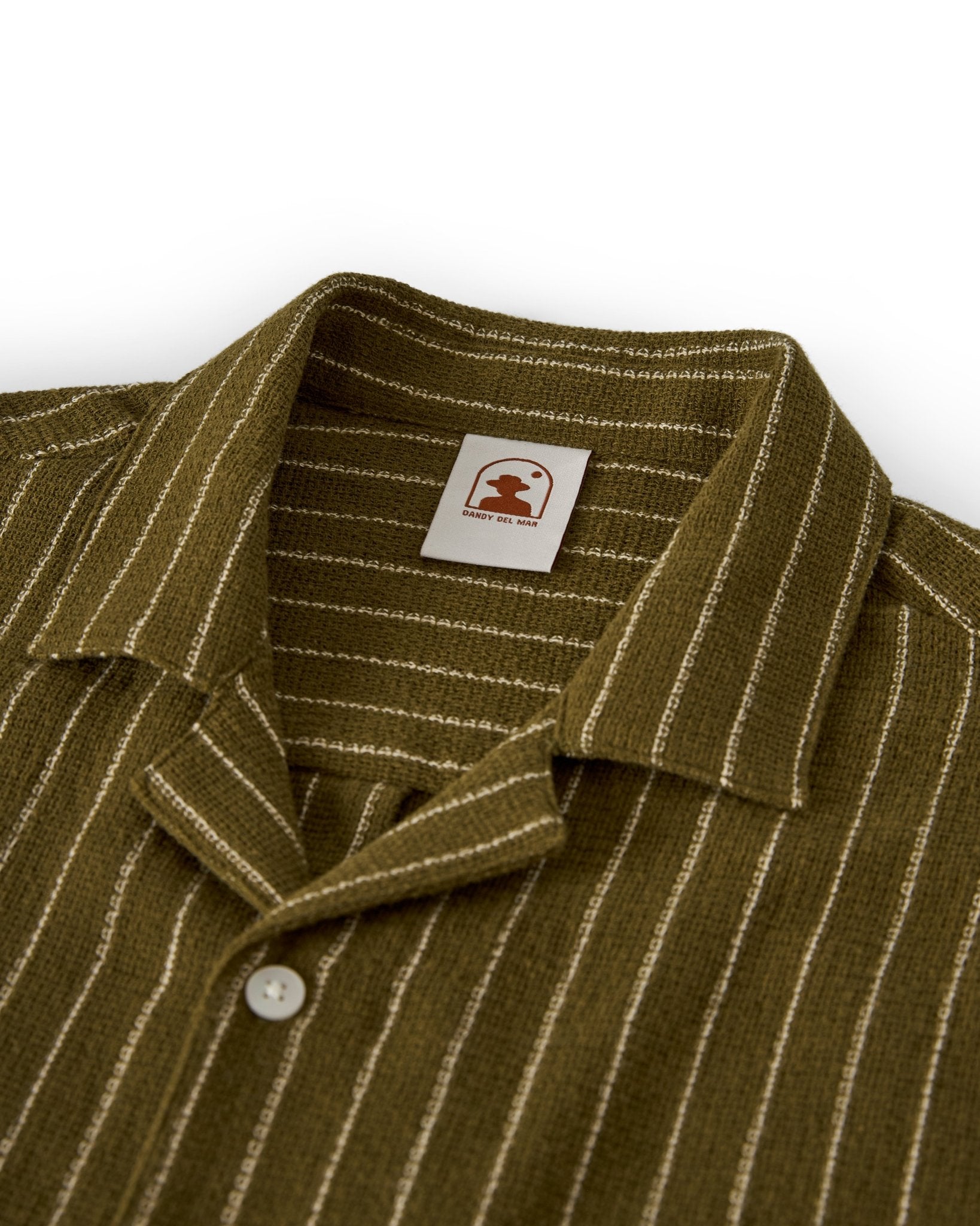The Palma Long Sleeve Shirt - Arbequina Stripe - Dandy Del Mar