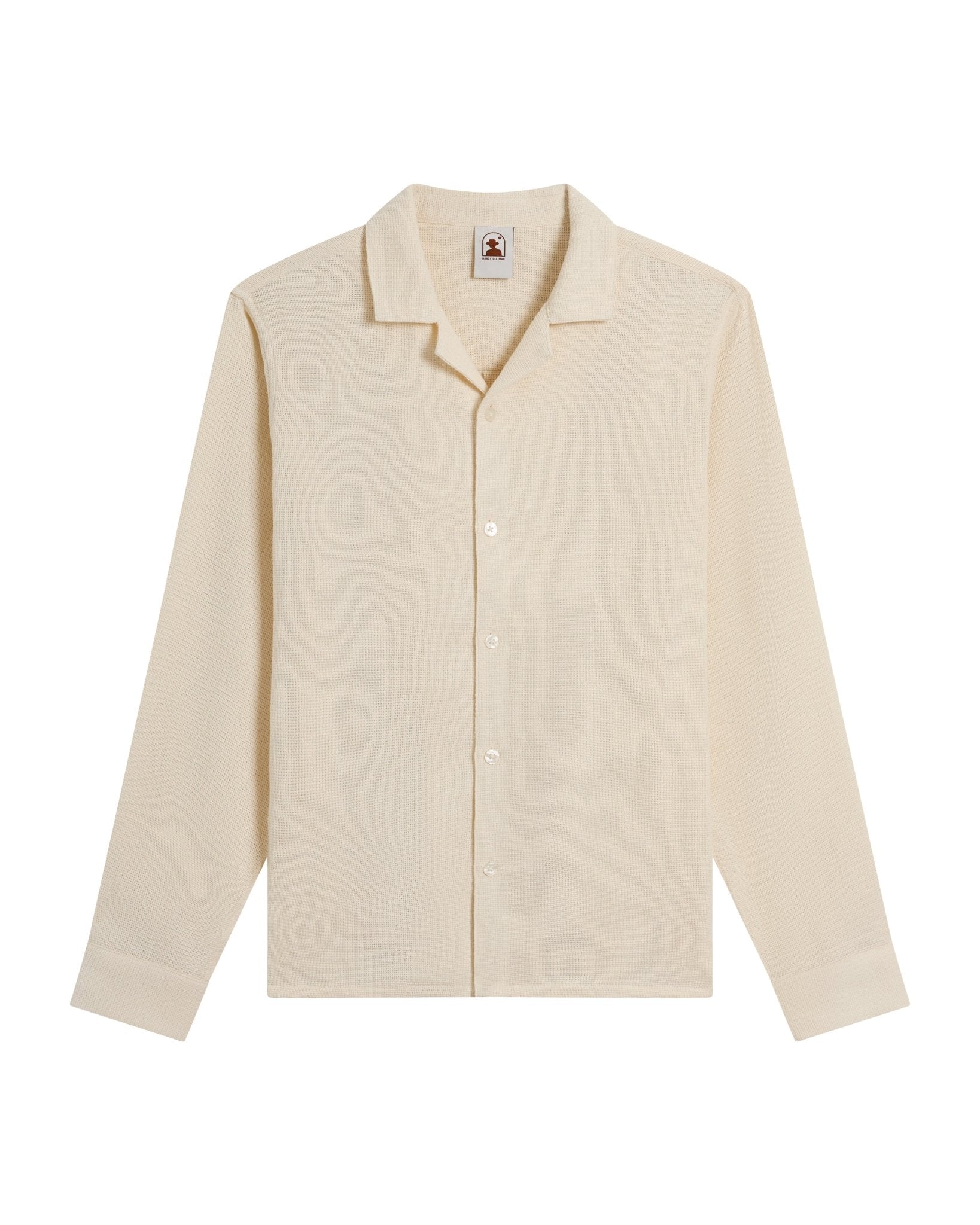 The Palma Long Sleeve Shirt - Scallop - Dandy Del Mar