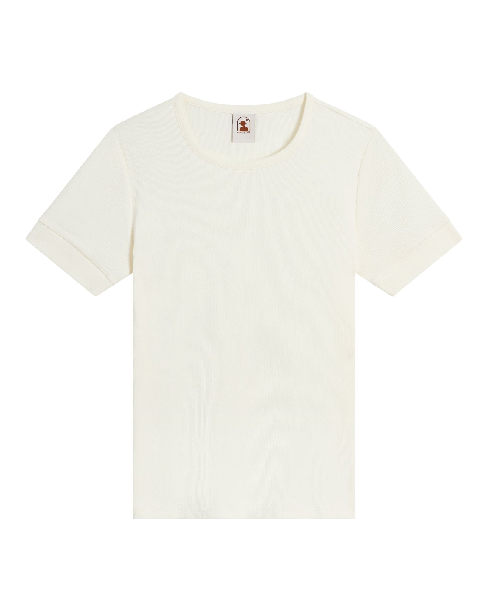 The Syros Fitted Tee - Shell - Dandy Del Mar