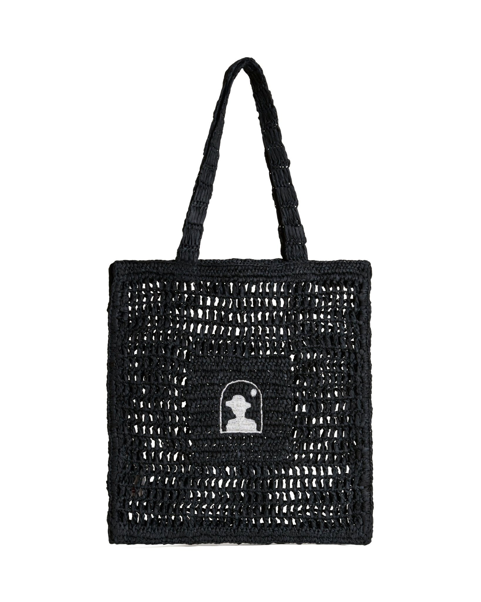 The Amabile Raffia Bag - Onyx - Dandy Del Mar
