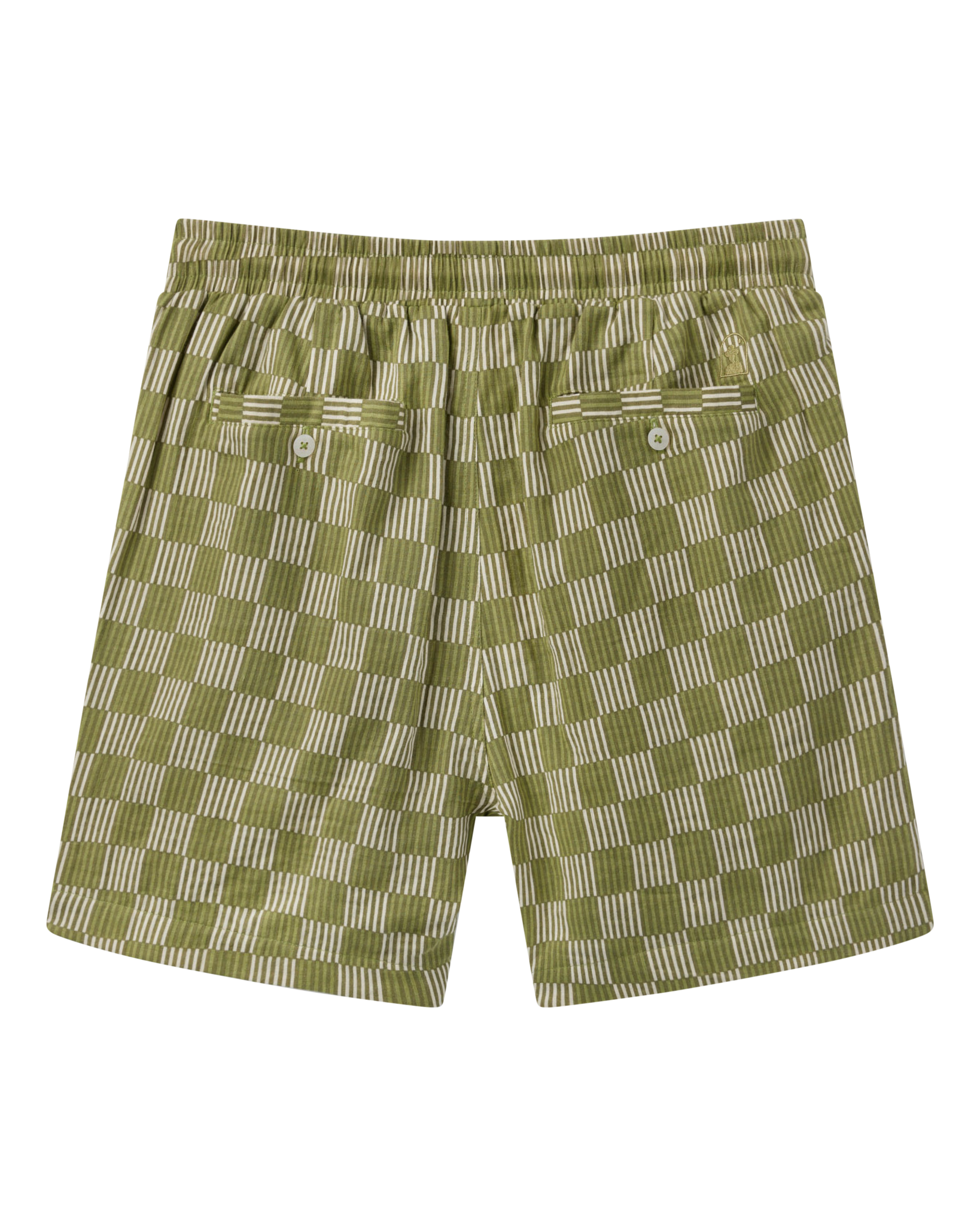 The Grenadine Crinkle Gauze Shorts - Berdea Palermo Print - Dandy Del Mar