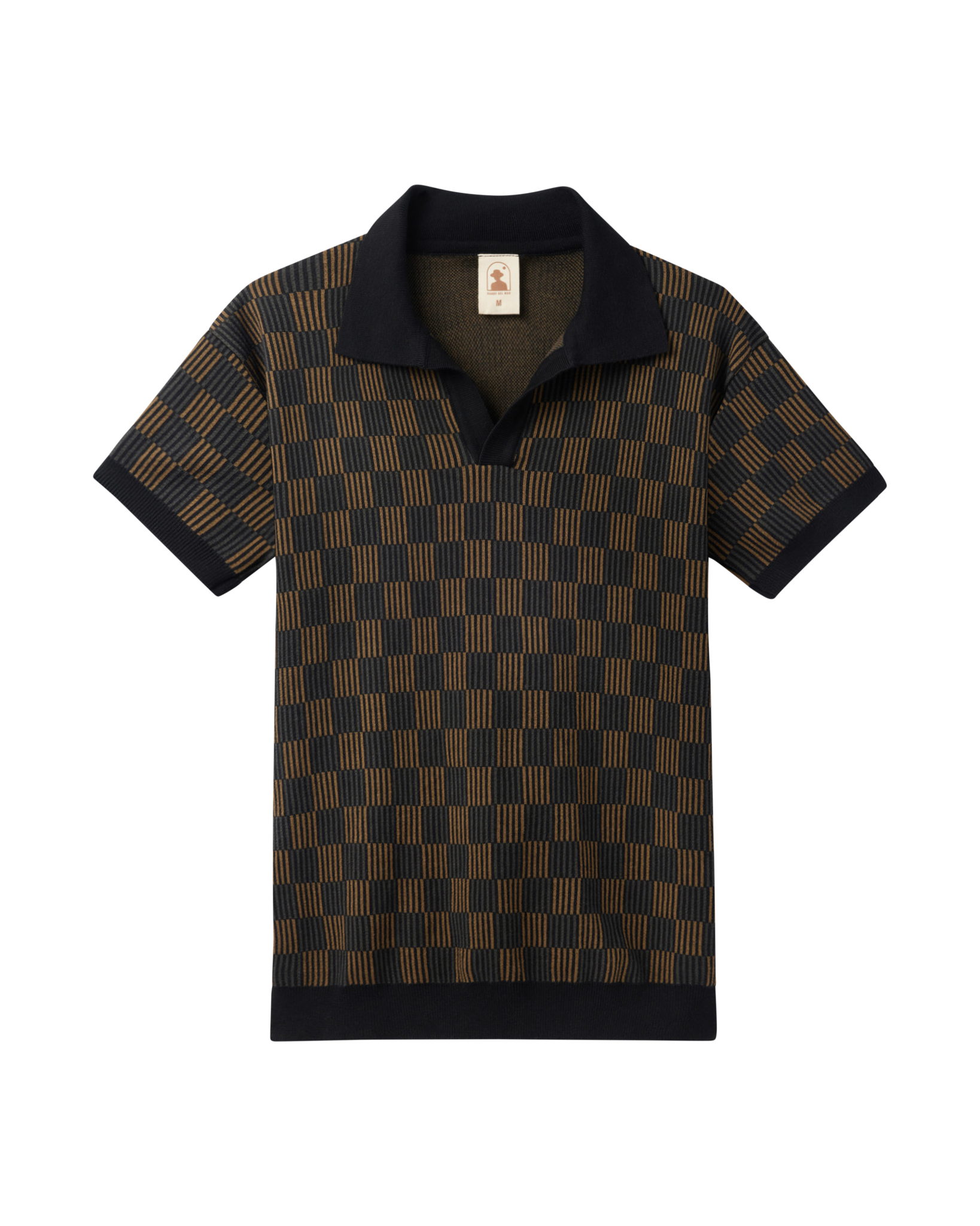 The Sebastian Knit Polo Onyx - Main Image