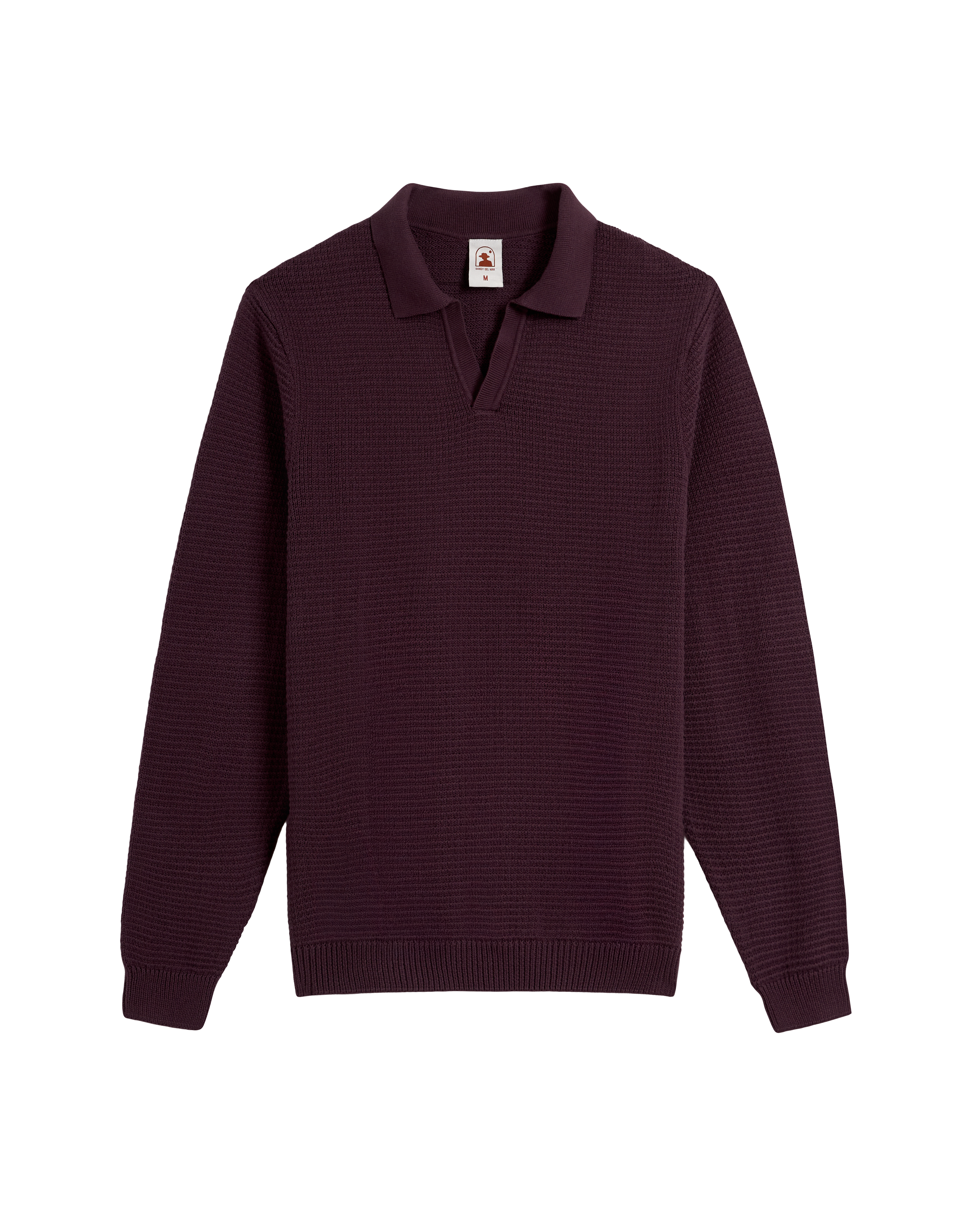 The Sebastian Long Sleeve Polo - Amethyst