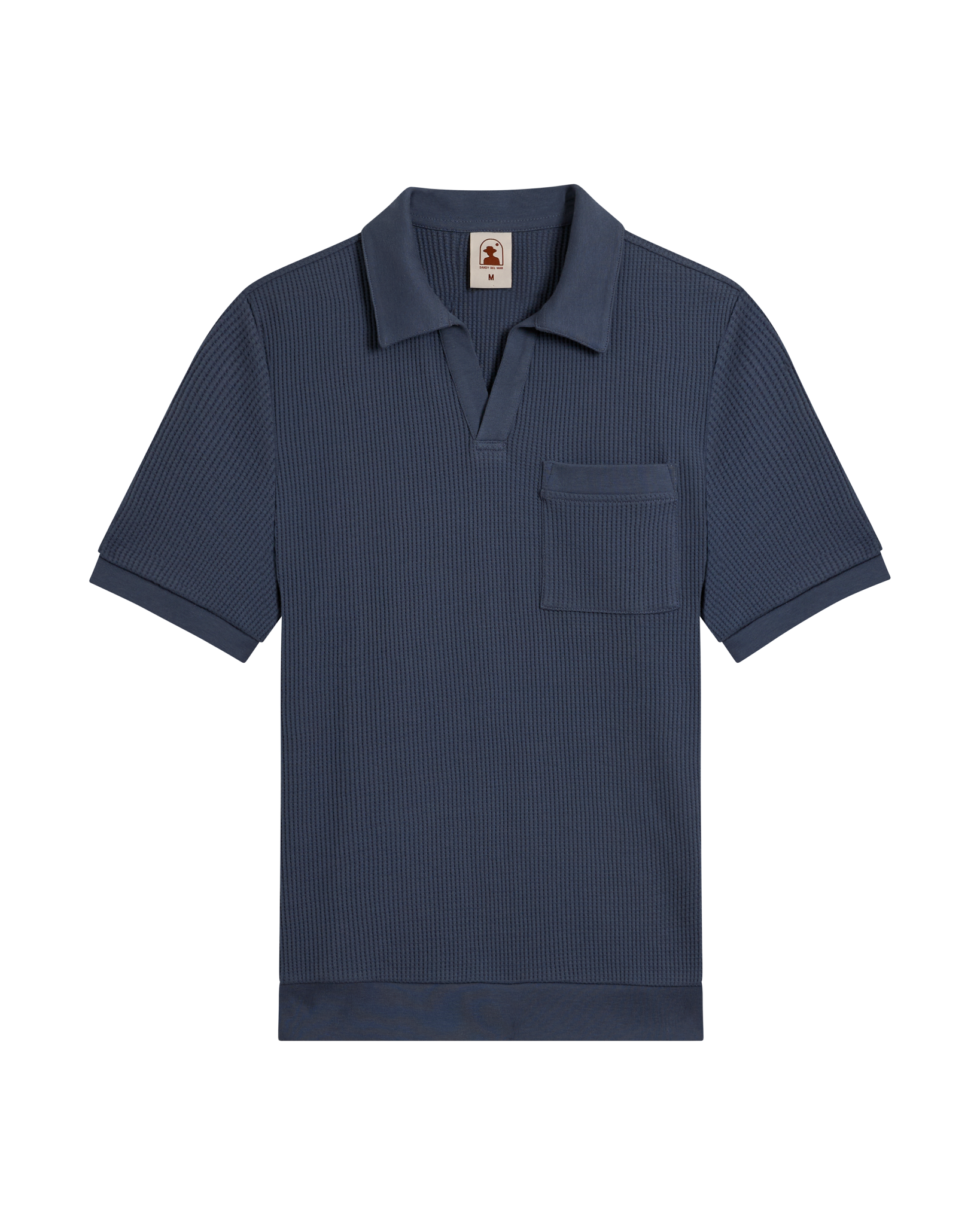 The Cannes Waffle Knit Shirt - Moontide - Dandy Del Mar