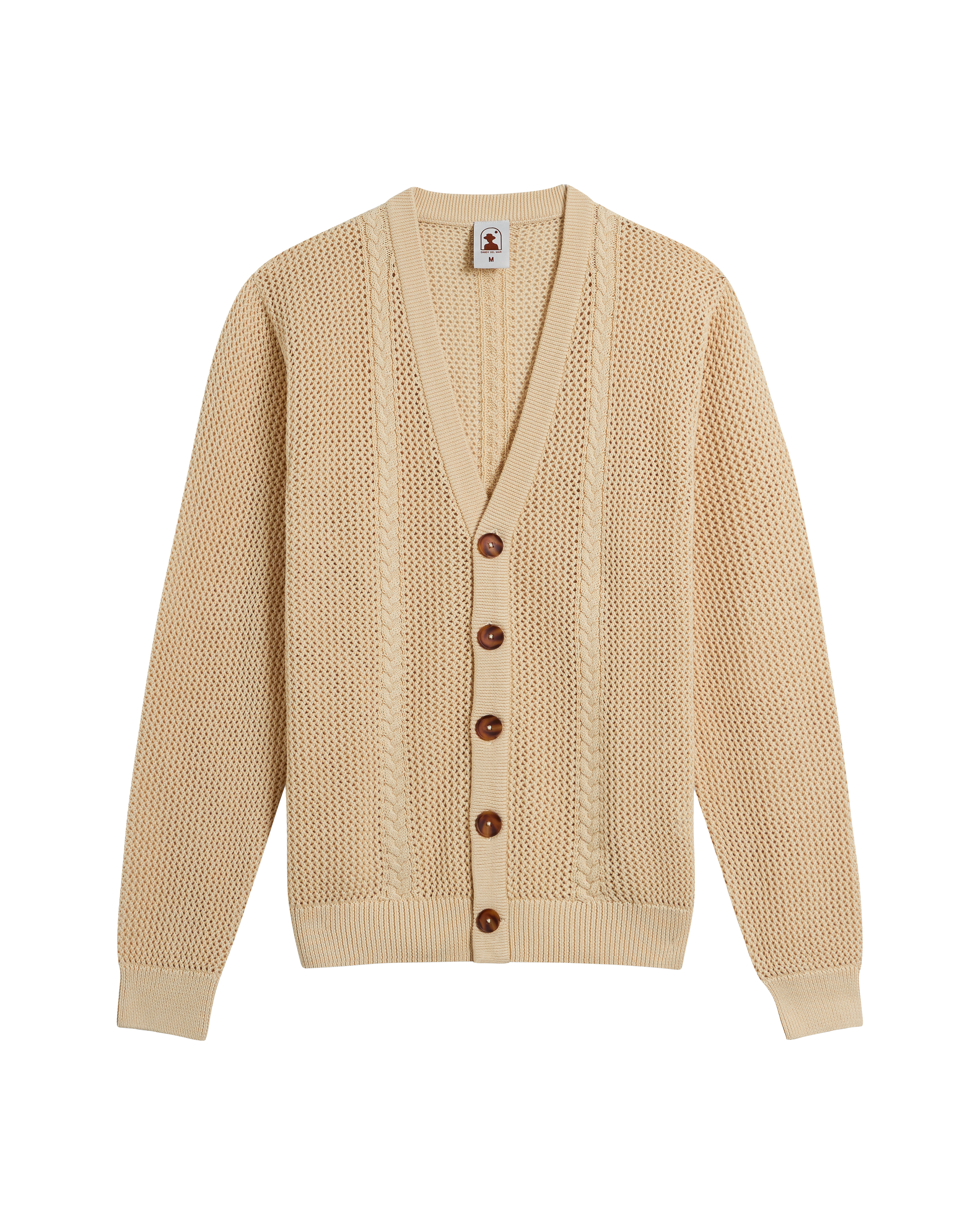 The Crete Crochet Cardigan - Sabbia