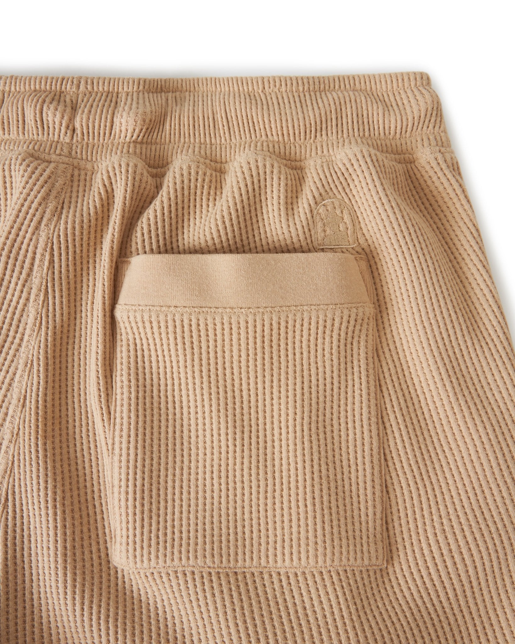 The Cannes Waffle Knit Shorts - Truffle - Dandy Del Mar