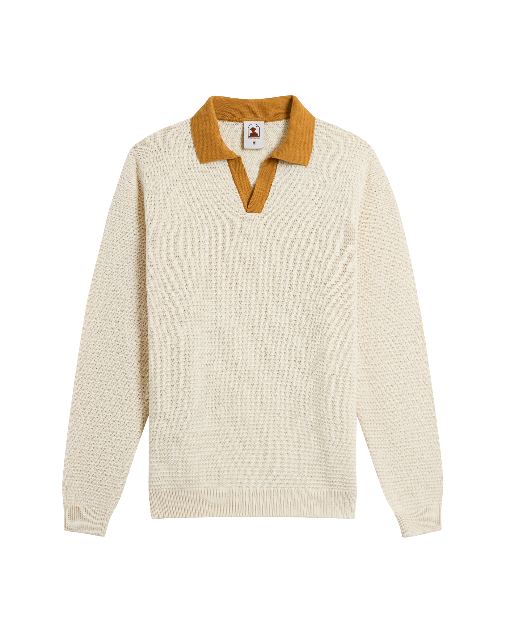 The Sebastian Long Sleeve Polo Vintage Ivory