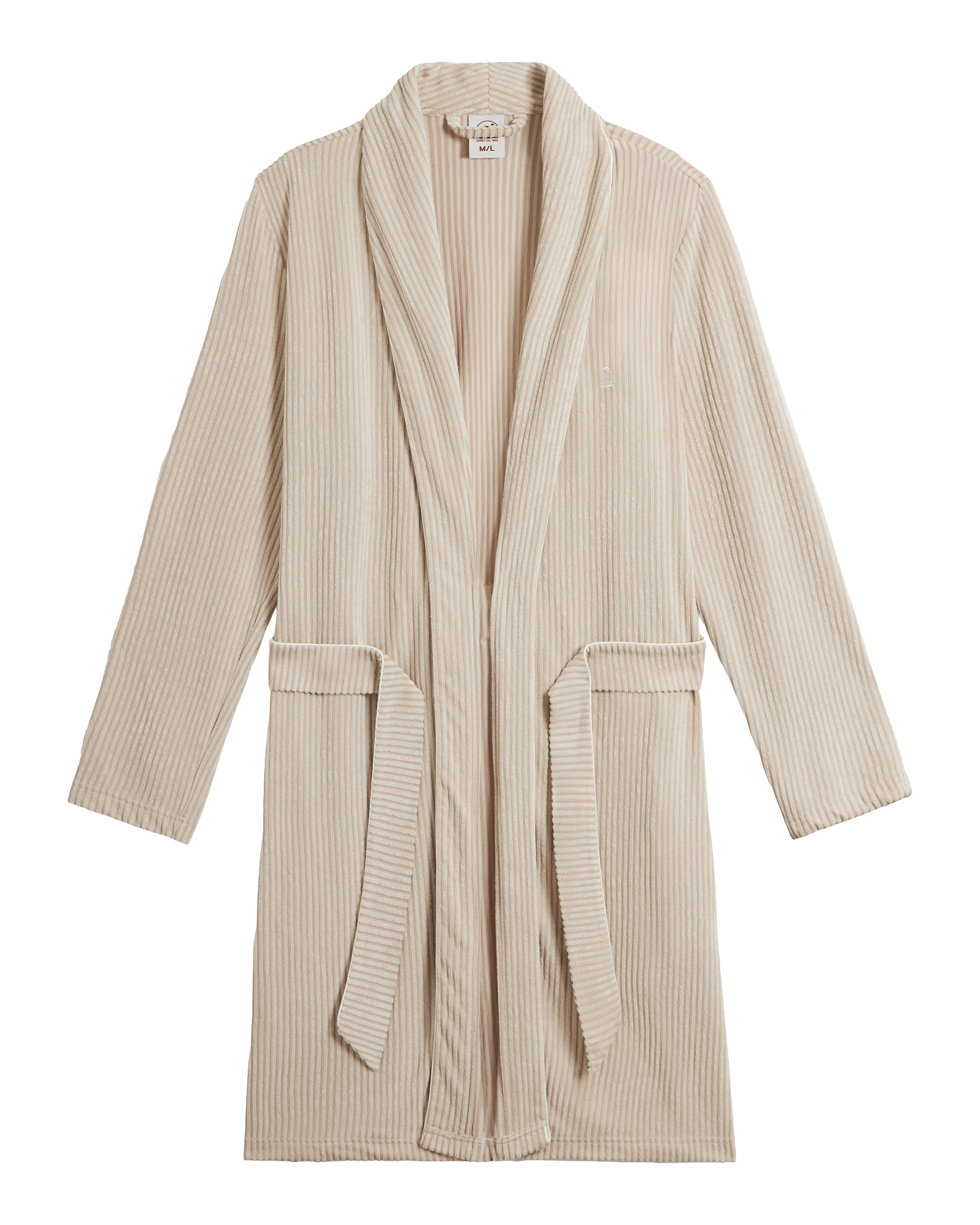 The Tropez Jacquard Robe - Scallop Stripe