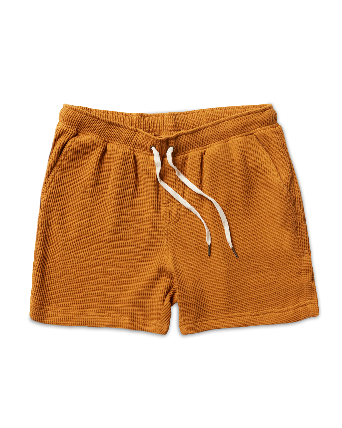 The Cannes Waffle Knit Shorts - Burnt Sienna