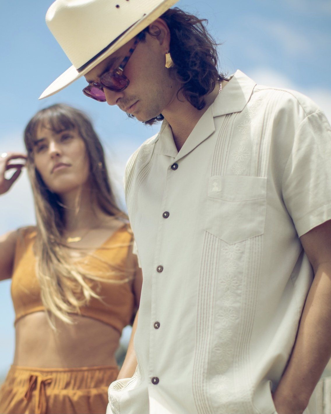 The Brisa Linen Shirt - Vintage Ivory - Dandy Del Mar