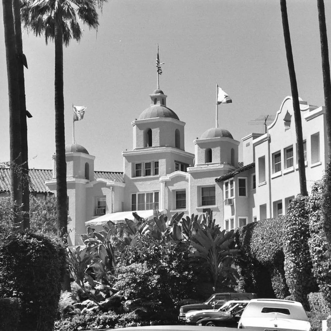 Black and White photo of the Beverly Hills Hotel