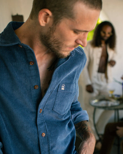 The Corsica Corduroy Shirt - Moontide - Dandy Del Mar