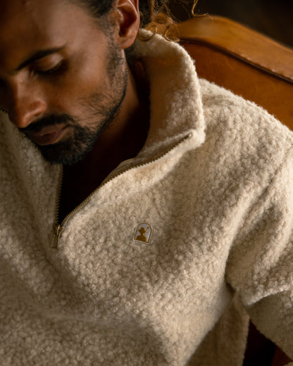 man sitting in Cusco Sherpa Pullover 