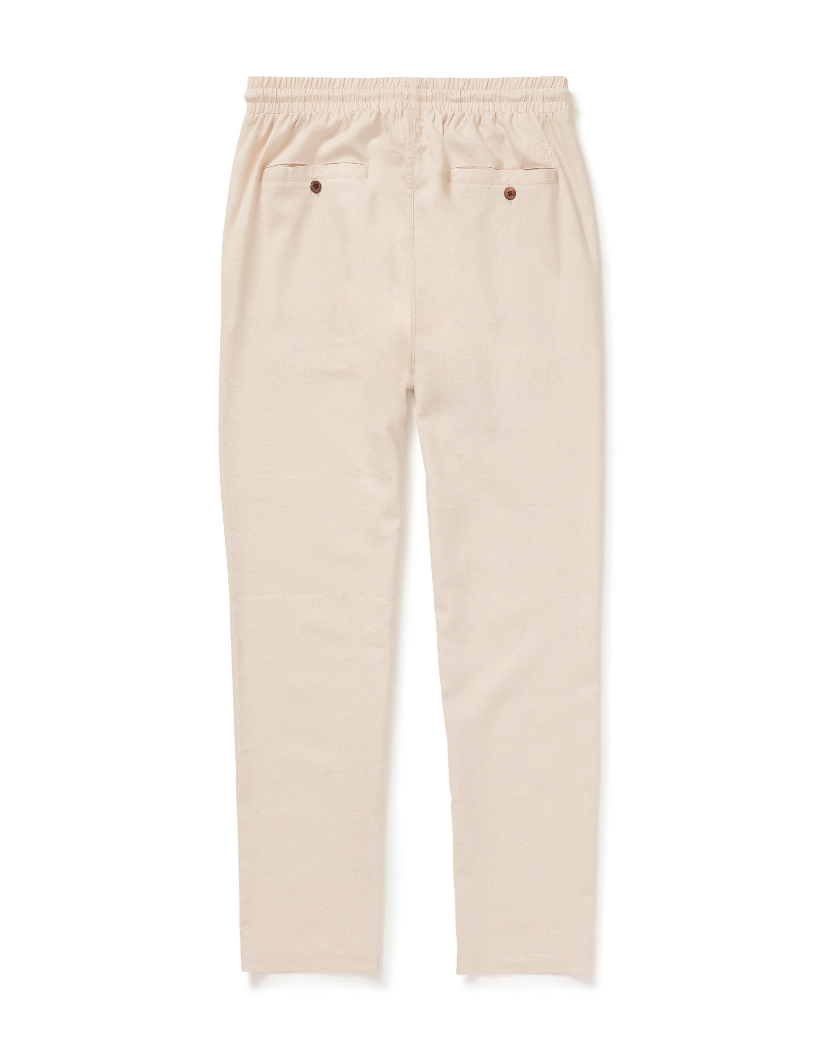 The Dandy Del Mar Brisa Linen Pant - Vintage Ivory in beige.