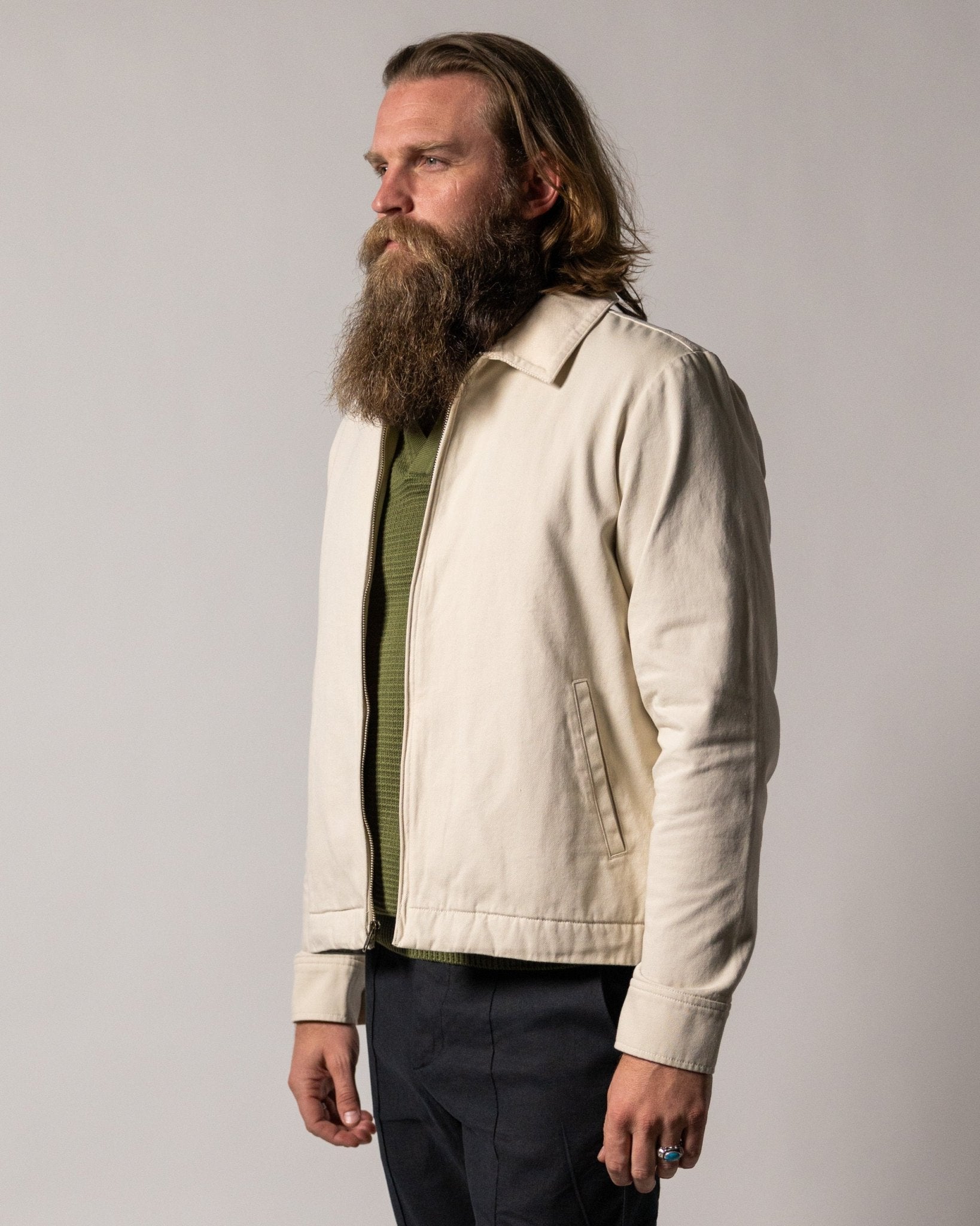 The Camino Canvas Jacket - Scallop - Dandy Del Mar