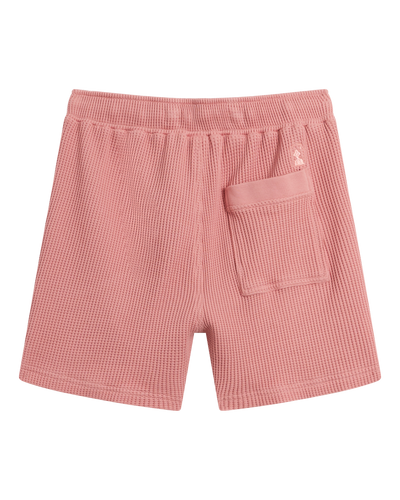 The Cannes Waffle Knit Shorts - Spanish Rose - Dandy Del Mar