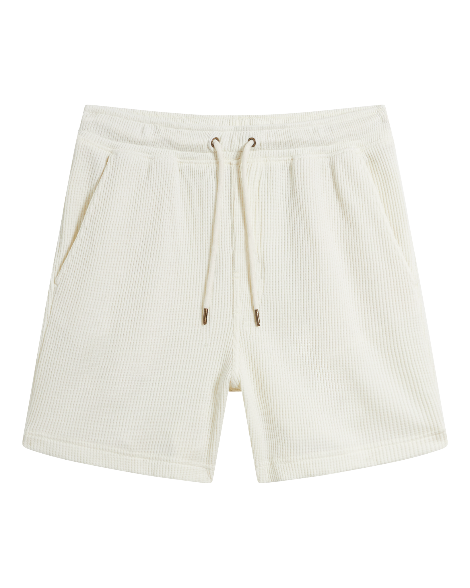 The Cannes Waffle Knit Shorts - Vintage Ivory - Dandy Del Mar