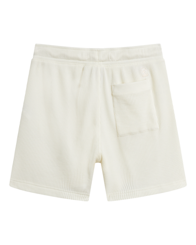 The Cannes Waffle Knit Shorts - Vintage Ivory - Dandy Del Mar