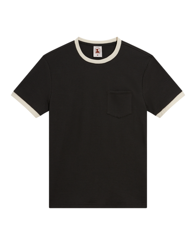 The Cannes Waffle Knit Tee - Albatross - Dandy Del Mar