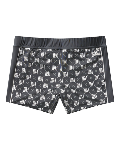 The Cassis Square Cut Swim Brief - DDM Monogram - Dandy Del Mar