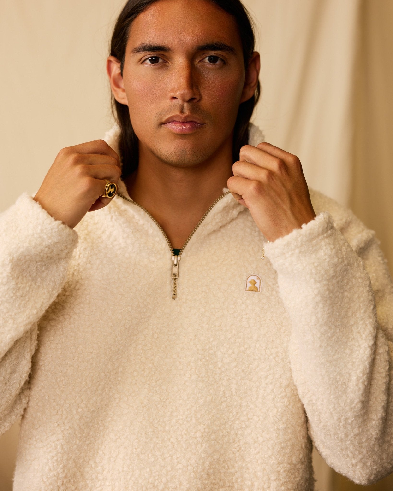 The Cusco Sherpa Pullover - Vintage Ivory – Dandy Del Mar