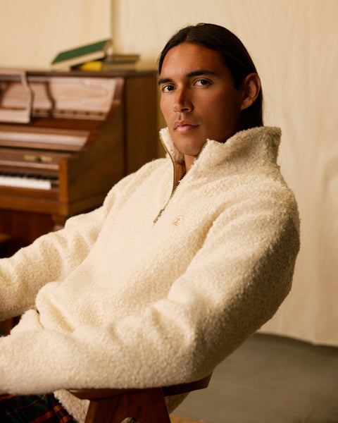 The Cusco Sherpa Pullover - Vintage Ivory – Dandy Del Mar