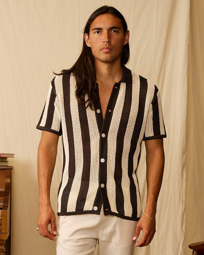 The Dominica Crochet Shirt - Tierra - Dandy Del Mar