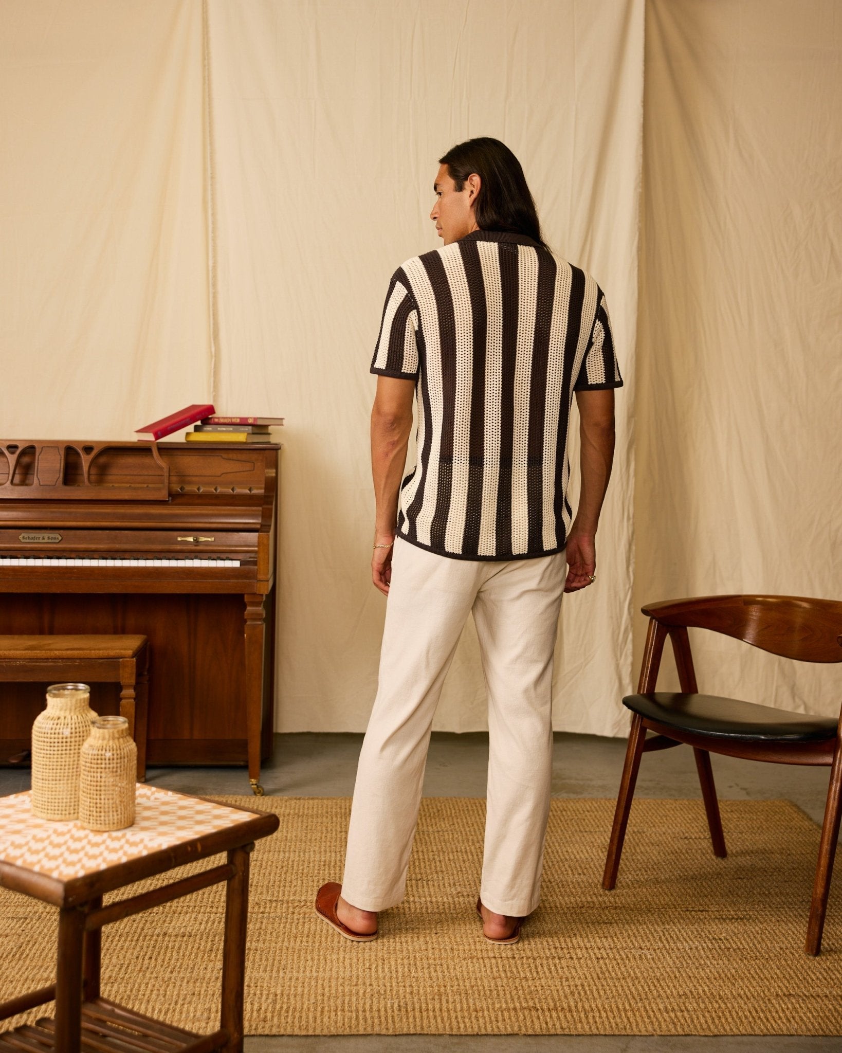 サンローラン パリ カシミヤ 100% ボーダー ニット エディ期 368949 サンローラン パリ カシミヤ 100% ボーダー ニット エディ期 368949