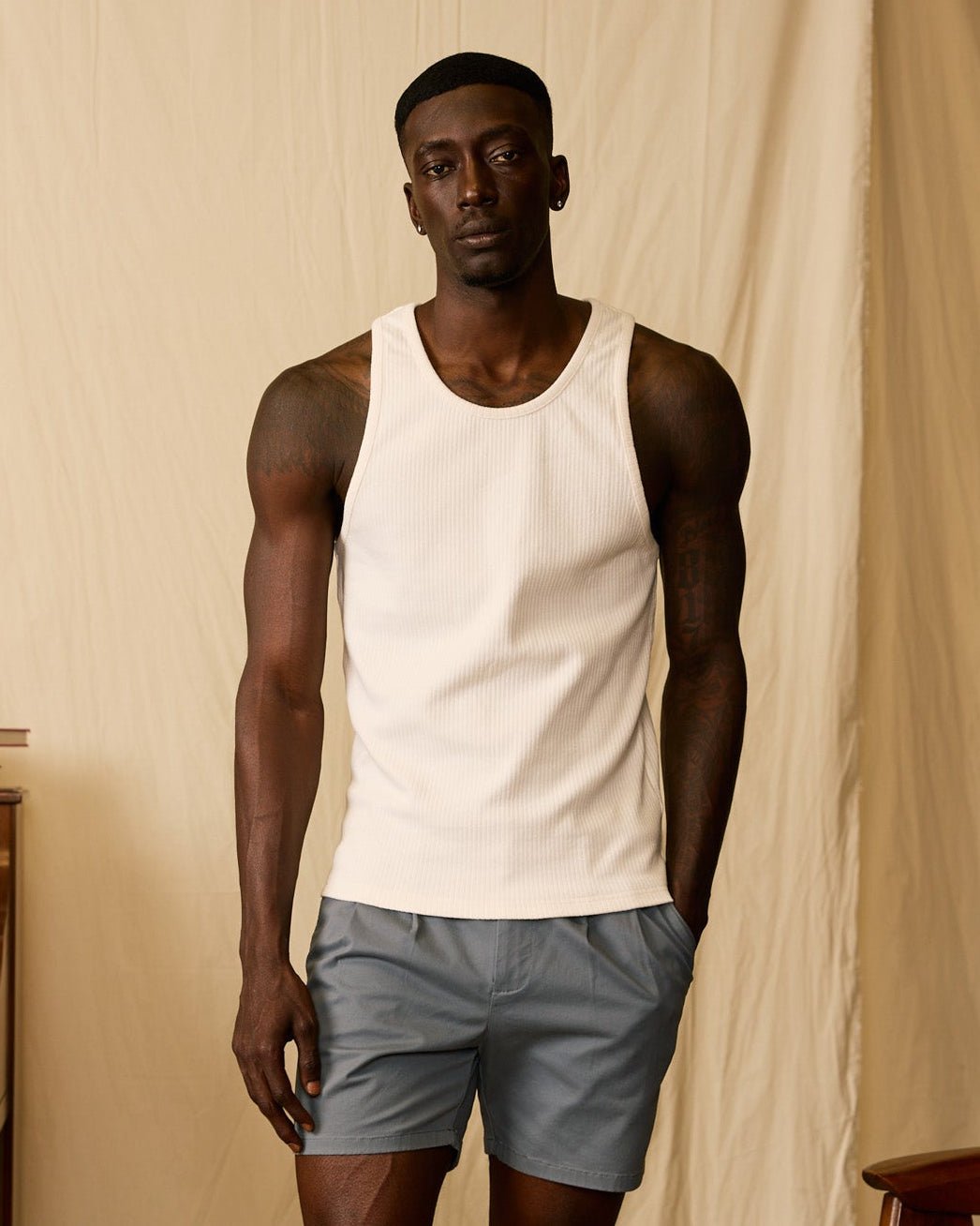 The Milan Rib Tank - Shell – Dandy Del Mar