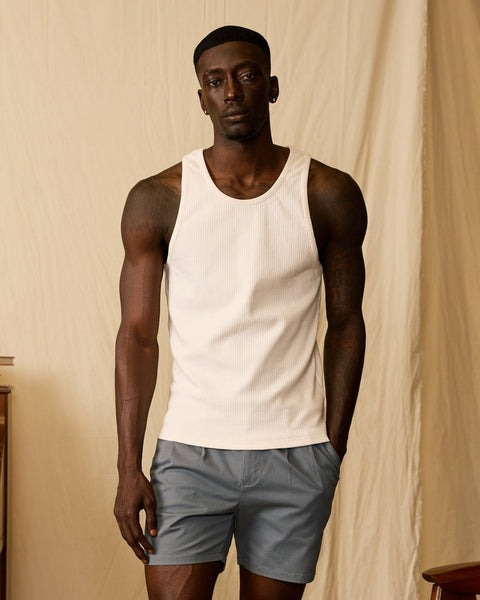 The Milan Rib Tank - Shell – Dandy Del Mar