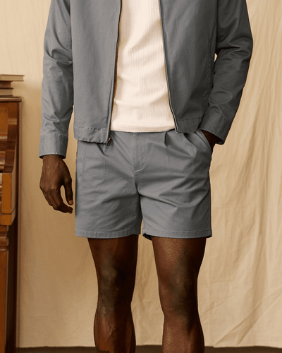The Rhodes Twill Shorts - Abyss - Dandy Del Mar