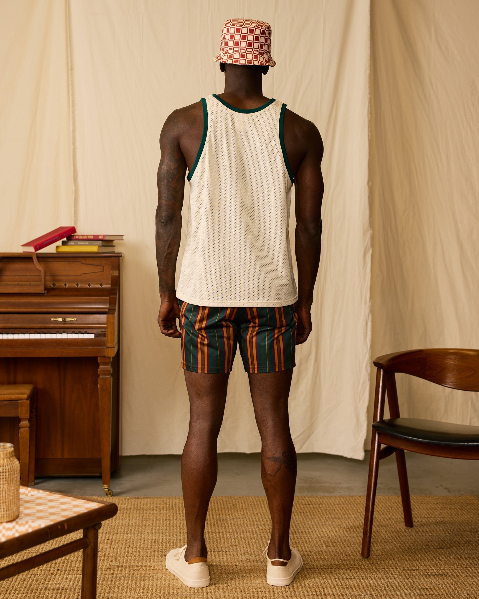 SAPEur® MESH BASKET TANKTOP ブラウンレオパード M Men's Kaena Mesh Tank - Sabbia – Dandy Del Mar