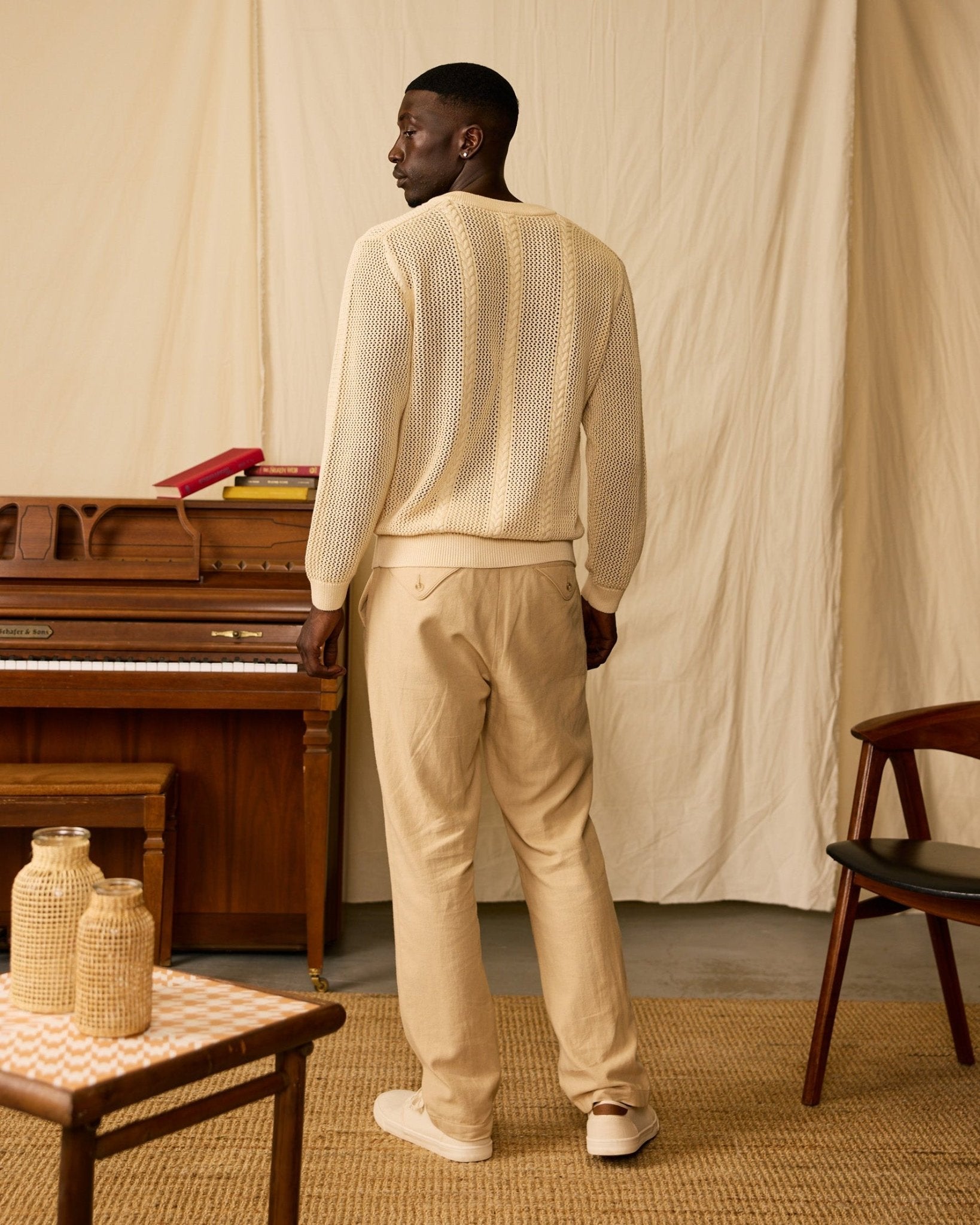 The Crete Crochet Cardigan - Sabbia - Dandy Del Mar