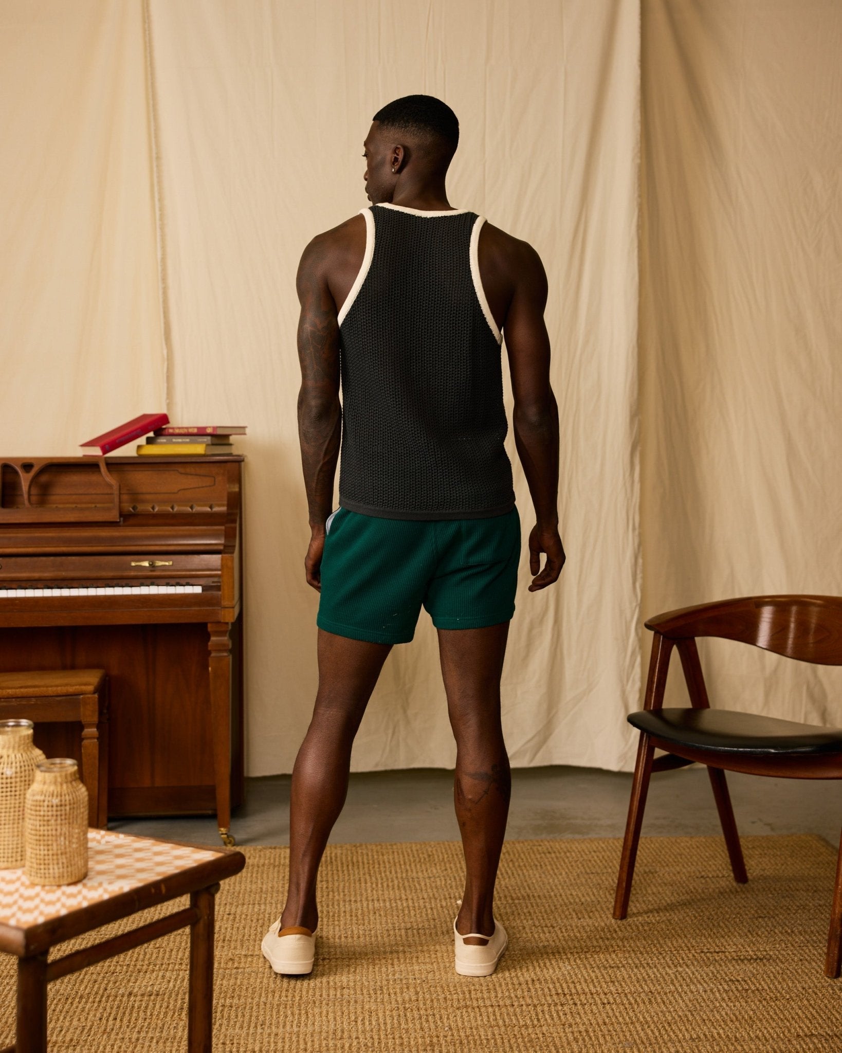 Men's Dominica Crochet Tank - Albatross – Dandy Del Mar
