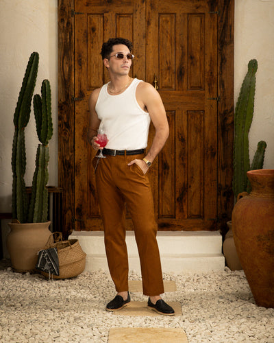 The Brisa Linen Trouser - Sedona - Dandy Del Mar