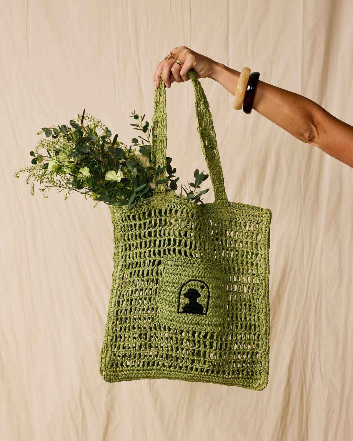 Amabile Raffia Bag Verde