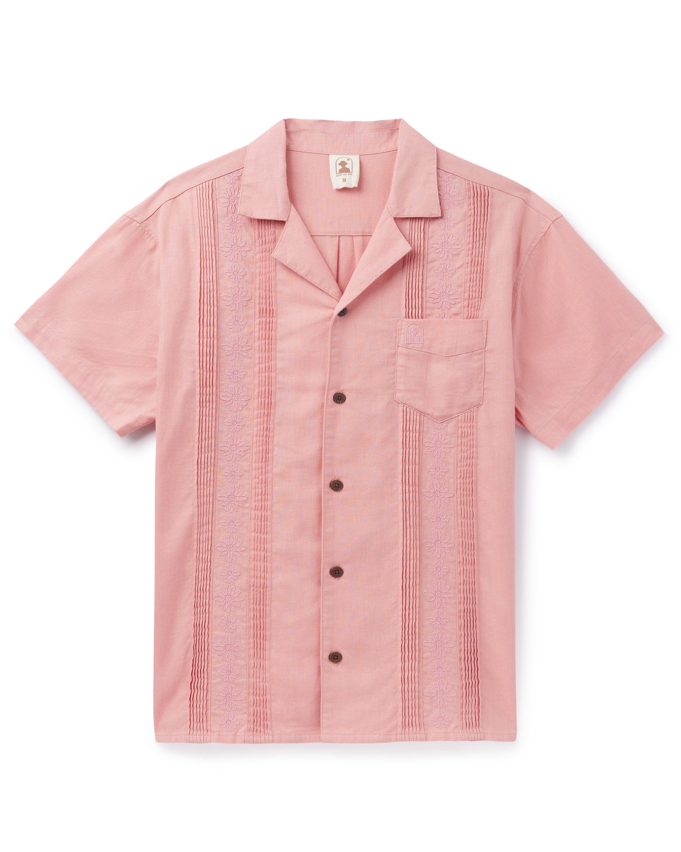 The Brisa Linen Shirt - Spanish Rose