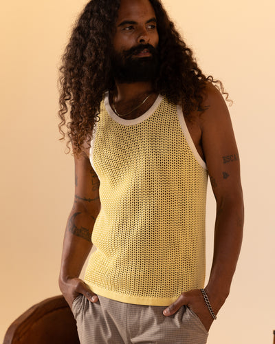 The Dominica Crochet Tank - Plantain - Dandy Del Mar
